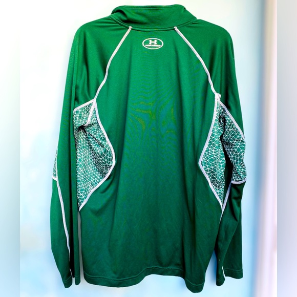 Men’s Michigan State Under Armour Heatgear 1/4 Zip Long Sleeve Pullover | Sz Med - Picture 9 of 12